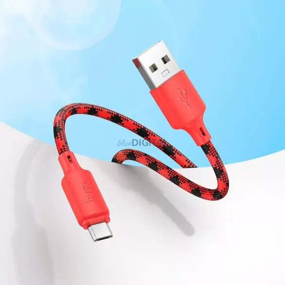 Cablu USB-A - Micro USB Hoco 2,4A 2,4A 1 m roșu tranziție