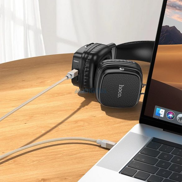 Cablu AUX Jack 3,5 mm (fișă) Jack 3,5 mm (fișă) Hoco 1 m UPA32 aur