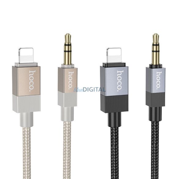 Cablu AUX Jack 3,5 mm (masculin) Lightning (masculin) Hoco 1 m UPA32A negru