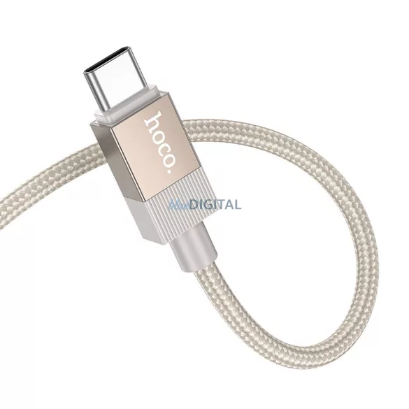 Cablu AUX Jack 3,5 mm (masculin) USB C (masculin) Hoco 1 m UPA32B auriu