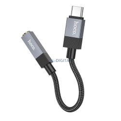   Adaptor AUX USB C (masculin) la jack de 3,5 mm (feminin) Hoco UPA32C negru