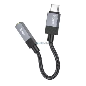 Adaptor AUX USB C (masculin) la jack de 3,5 mm (feminin) Hoco UPA32C negru