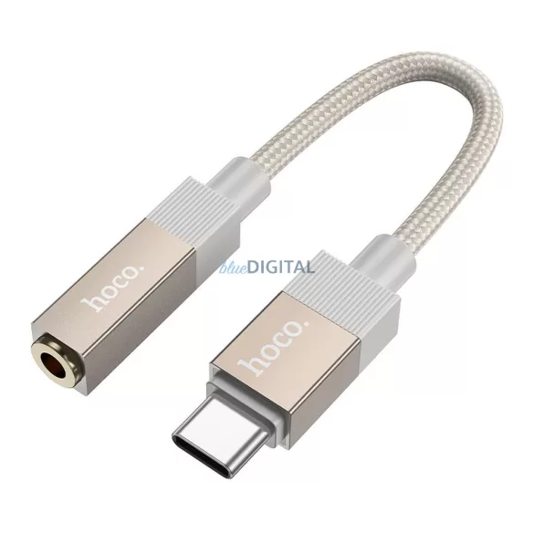 Adaptor AUX USB C (masculin) la jack de 3,5 mm (feminin) Hoco UPA32C auriu