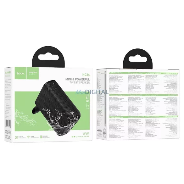 Difuzor Bluetooth Hoco 5W 1200 mAh HC34 negru