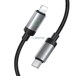 Cablu USB C Lightning Hoco PD 27W 1 m X117 negru