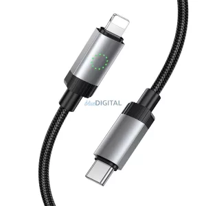 Cablu USB C Lightning Hoco PD 27W 1 m X117 negru