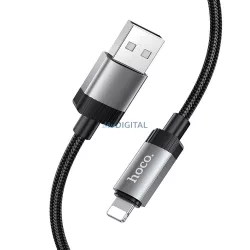 Cablu USB-A Lightning Hoco 2,4A 1 m X117 negru