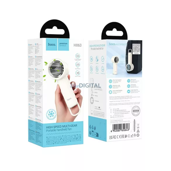 HOCO ventilator manual de mare viteză HX63 alb