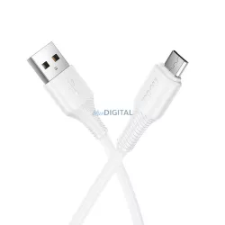 Cablu USB-A - Micro USB Hoco 2,4A 1 m X120 alb