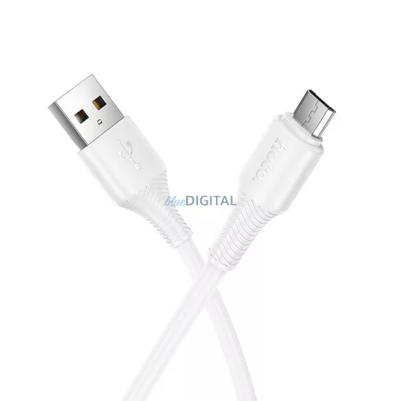 Cablu USB-A - Micro USB Hoco 2,4A 1 m X120 alb