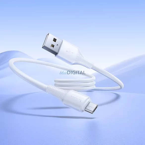 Cablu USB-A - Micro USB Hoco 2,4A 1 m X120 alb