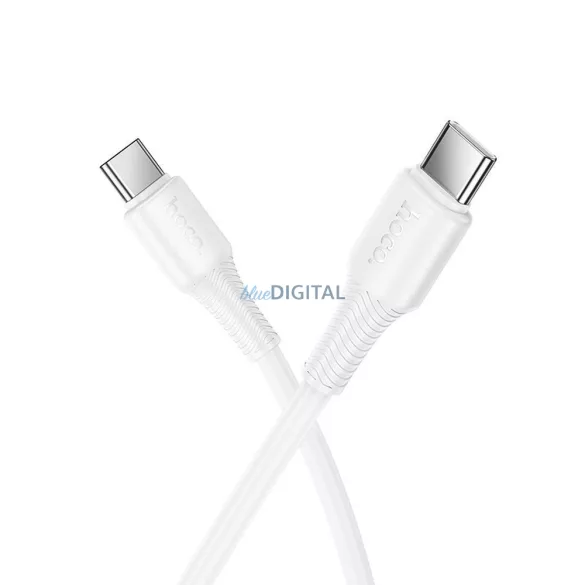 Cablu USB C-USB C Hoco 3A 60W 1 m X120 alb