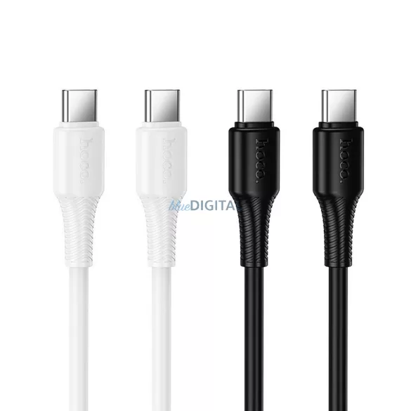Cablu USB C-USB C Hoco 3A 60W 1 m X120 alb