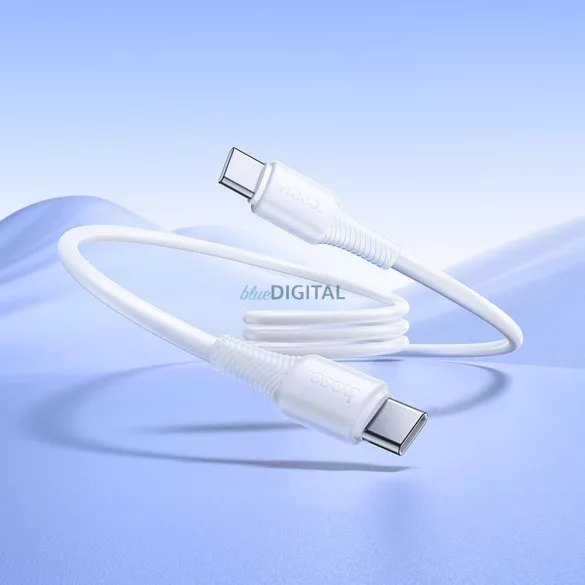 Cablu USB C-USB C Hoco 3A 60W 1 m X120 alb
