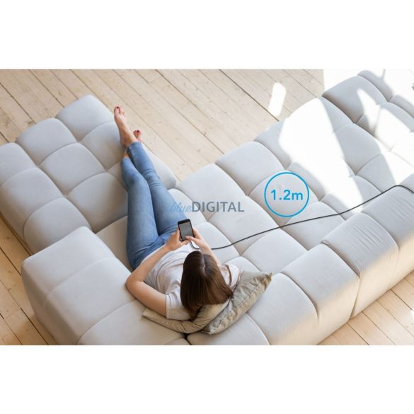 Cablu VEGER Tip C la Tip C PD 65W 3A CC01 1,2m negru