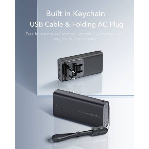 Power Bank VEGER ACE100 - 10 000mAh încărcare rapidă PD20W (W1146)