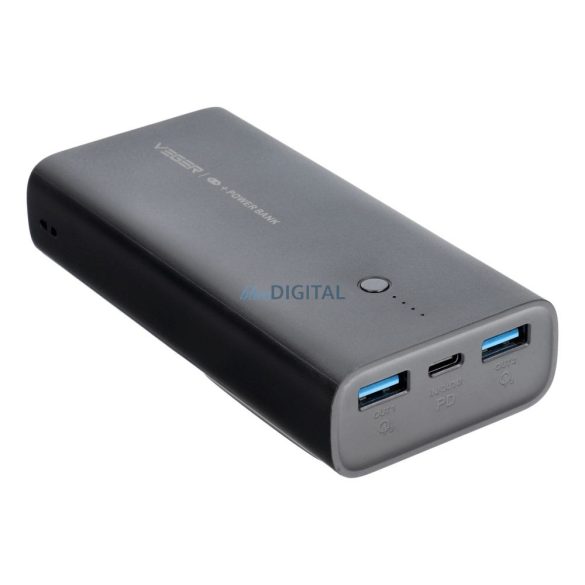 Veger W1146 powerbank 10000mAh 20W QC3.0 PD - negru