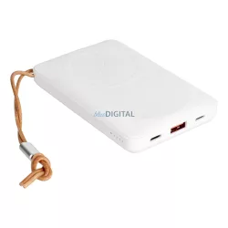   Power Bank VEGER MagOn cu suport pentru încărcare wireless MagSafe 15W - 10 000mAh PD22,5W negru (VP1151)