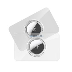   DUX DUCIS manșon de protecție în formă de card pentru AirTag 2 buc transparent + negru