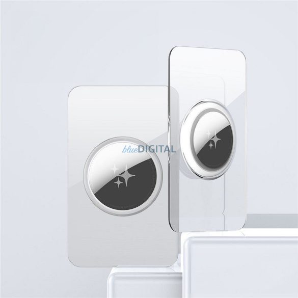 DUX DUCIS manșon de protecție în formă de card pentru AirTag 2 buc transparent + negru