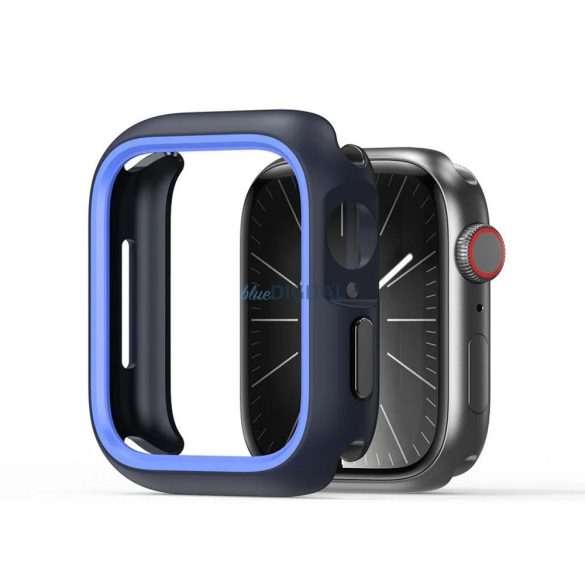 Dux Ducis Bamo Caz Apple Watch 10 42mm - albastru miezul nopții-albastru deschis
