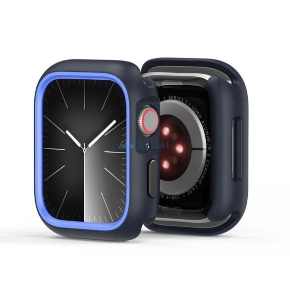 Dux Ducis Bamo Caz Apple Watch 10 42mm - albastru miezul nopții-albastru deschis