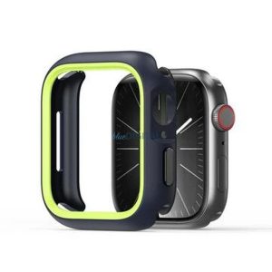 Dux Ducis Bamo Caz Apple Watch 10 46mm - albastru miezul nopții-limegreen