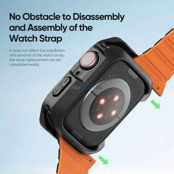 Dux Ducis Tamo Caz Apple Watch 10 42mm - transparent-negru