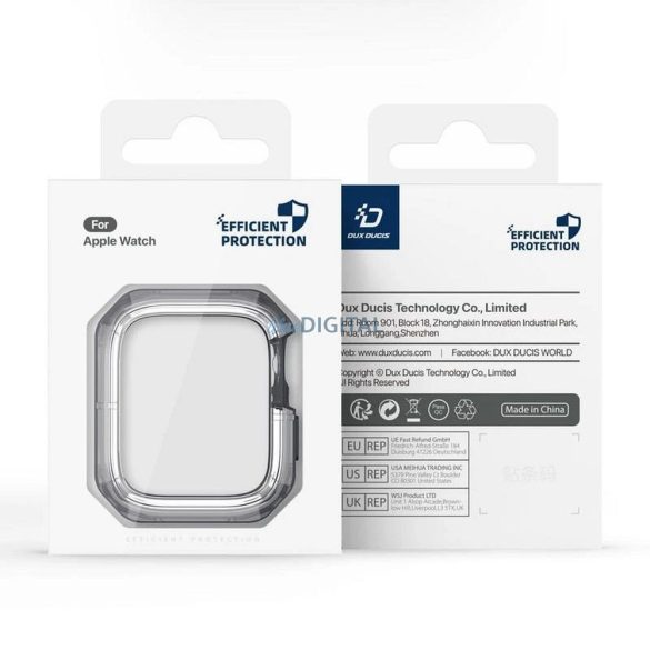 Dux Ducis Tamo Case Apple Watch 10 42mm - albastru transparent-evil