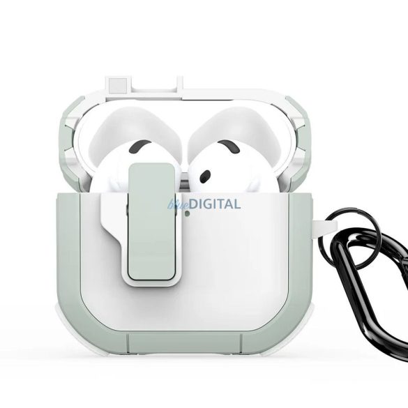 Husă Dux Ducis Pecp AirPods 4 - alb-verde