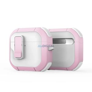 Husă Dux Ducis Pecp AirPods 4 - alb-roz