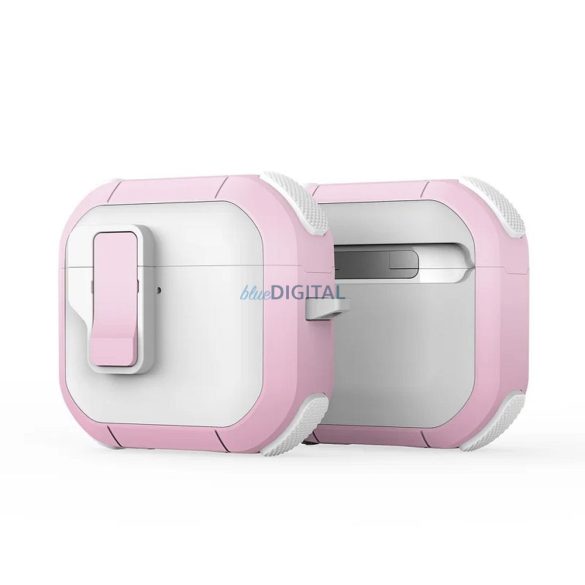 Husă Dux Ducis Pecp AirPods 4 - alb-roz