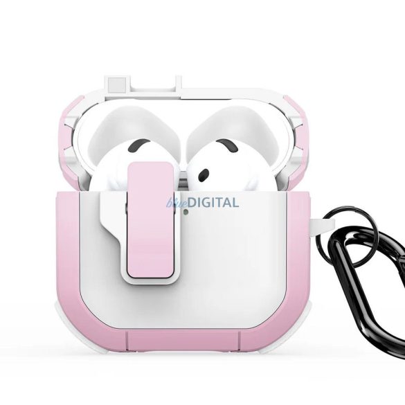 Husă Dux Ducis Pecp AirPods 4 - alb-roz