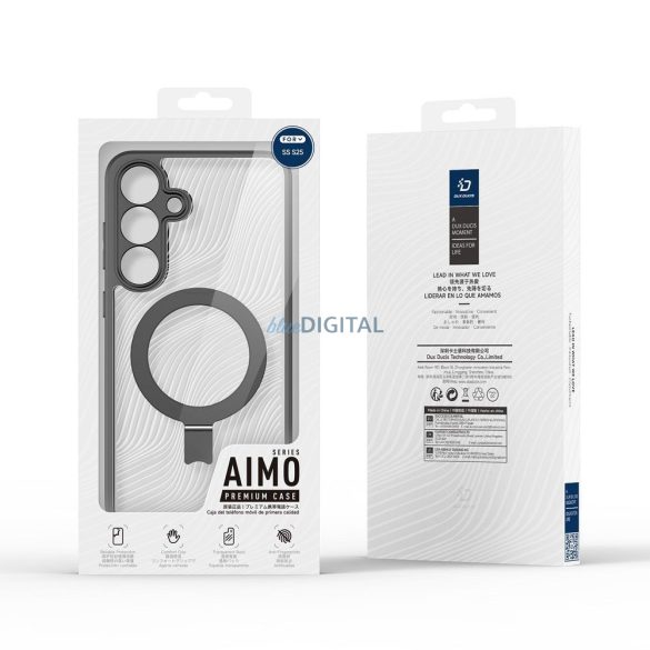 Husă compatibilă Dux Ducis Aimo Mag MagSafe pentru Samsung Galaxy S25 - negru