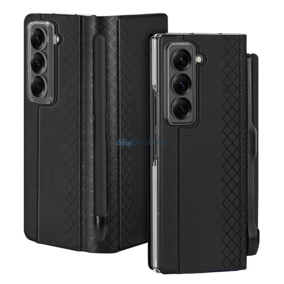 Husă Dux Ducis Bril cu suport pentru stilou pentru Samsung Galaxy Z Fold SE - negru