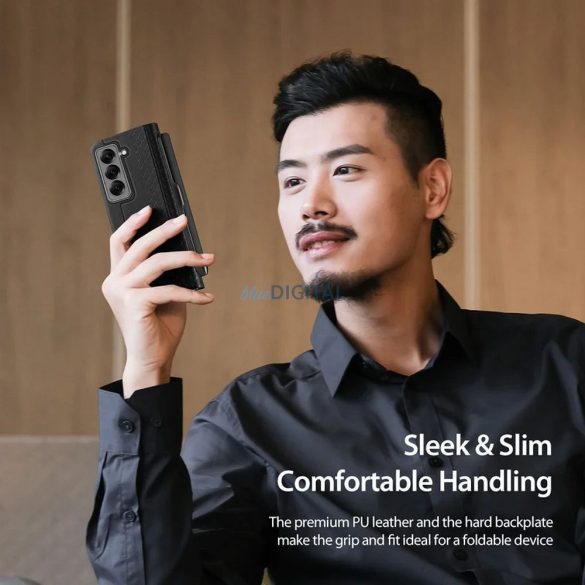 Husă Dux Ducis Bril cu suport pentru stilou pentru Samsung Galaxy Z Fold SE - negru