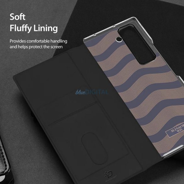 Husă Dux Ducis Bril cu suport pentru stilou pentru Samsung Galaxy Z Fold SE - negru