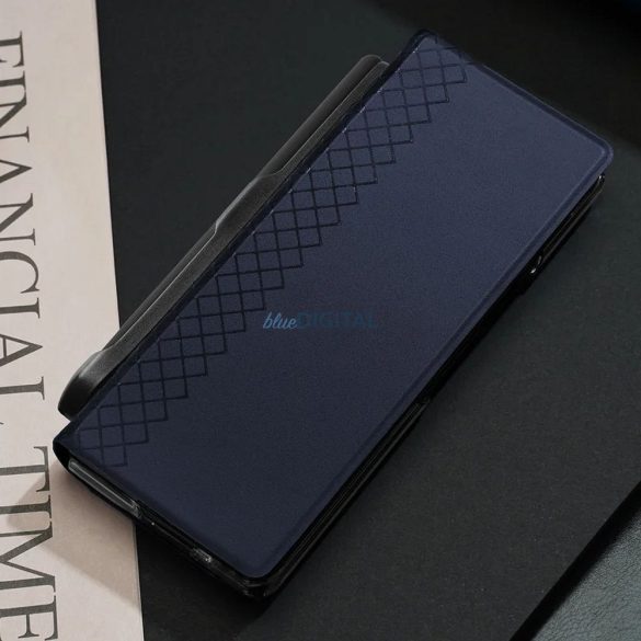 Husă Dux Ducis Bril cu suport pentru stilou pentru Samsung Galaxy Z Fold SE - albastru
