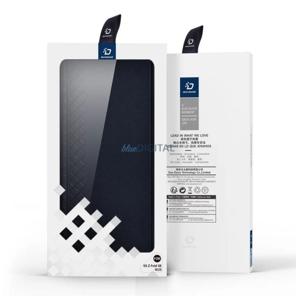 Husă Dux Ducis Bril cu suport pentru stilou pentru Samsung Galaxy Z Fold SE - albastru