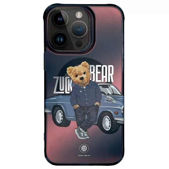 HUSĂ! - Carcasă compatibilă Zuck Bear California Cool Mag MagSafe pentru iPhone 15 Pro - model "car"