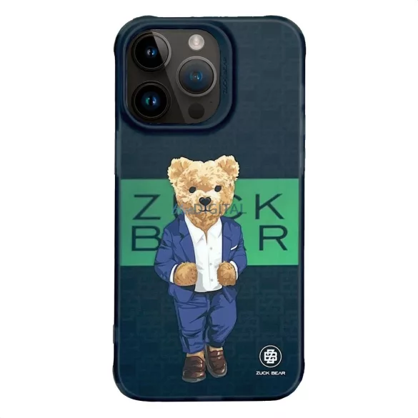 HUSĂ! - Carcasă Zuck Bear French Riviera pentru iPhone 15 Pro Max - model "Saint Tropez shimmer"