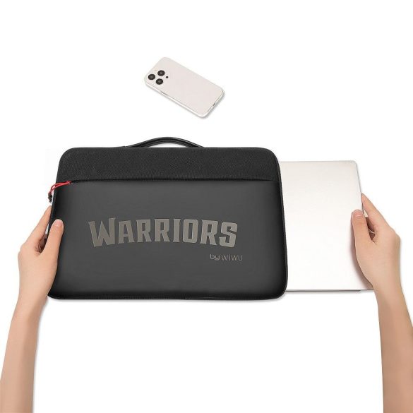WiWU - Geantă impermeabilă pentru laptop, 14" Warriors, husă pentru laptop - neagră