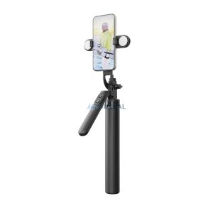 WiWU - Wi-SE012 Selfie Stick cu funcție de trepied și lumină LED dublă