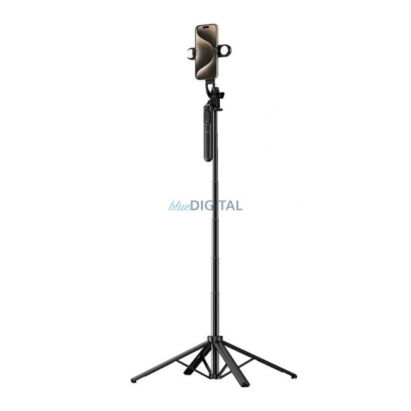 WiWU - Wi-SE012 Selfie Stick cu funcție de trepied și lumină LED dublă