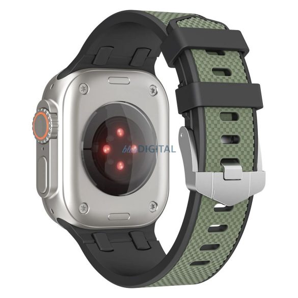 WiWU Wi-WB015 Kylin curea de înlocuire Apple Watch 42/44/45/49 mm - verde măslin