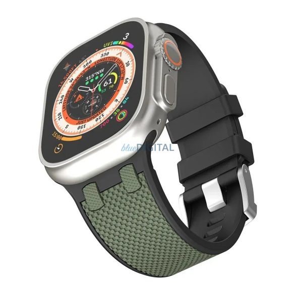 WiWU Wi-WB015 Kylin curea de înlocuire Apple Watch 42/44/45/49 mm - verde măslin