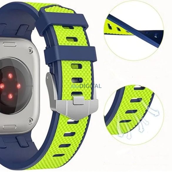 WiWU Wi-WB015 Curea de schimb Kylin pentru Apple Watch 42/44/45/49 mm - verde neon