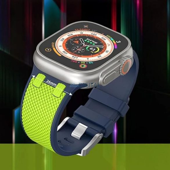 WiWU Wi-WB015 Curea de schimb Kylin pentru Apple Watch 42/44/45/49 mm - verde neon