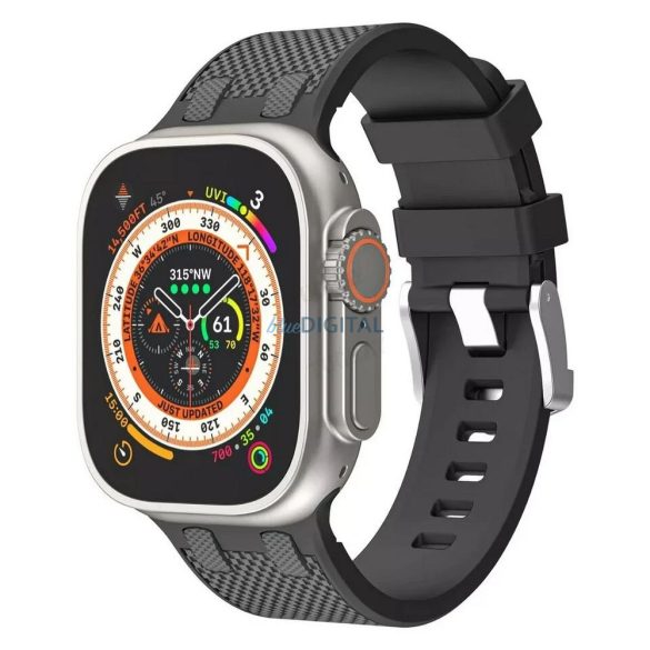 WiWU Wi-WB015 Kylin curea de schimb Apple Watch 42/44/45/49 mm - negru