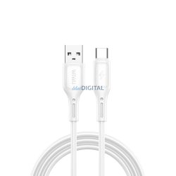   WiWU Wi-C001 Seria Starlink Cablu USB-A - Type-C 2.4A 100cm - alb